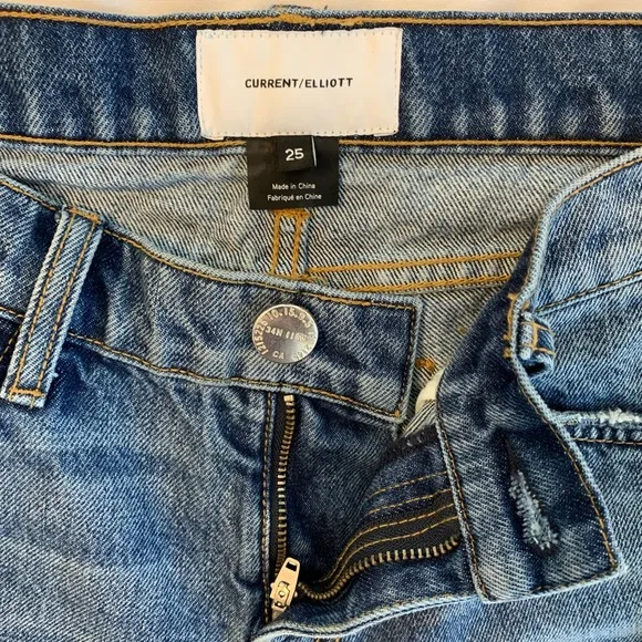 CURRENT/ELLIOTT Cropped Jeans NWT Size 25
