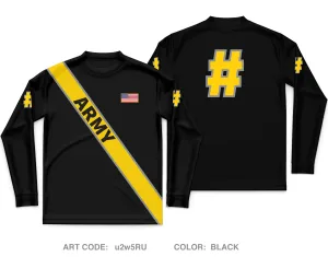 CUSTOM Army Polo Club Core Men's LS Performance Tee - u2w5RU