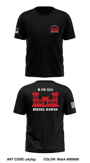 D co 554 Store 1 Core Men's SS Performance Tee - sAyfqy