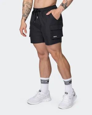 Daily Cargo 5" Shorts - Black