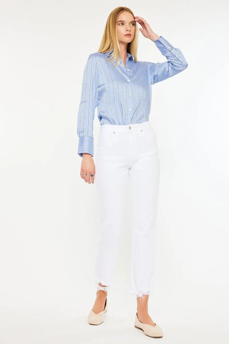 Daniela High Rise Straight Fit Leg Jeans