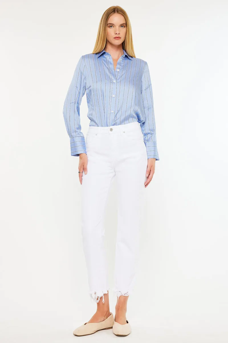 Daniela High Rise Straight Fit Leg Jeans