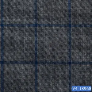 Dark Steel Grey with Blue Windowpane Suit