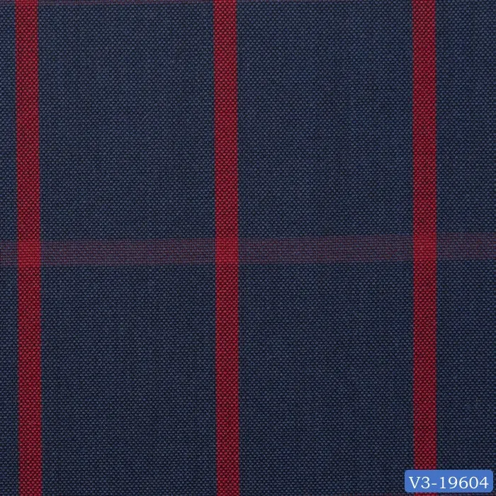 Dark Yale with Red Windowpane Suit