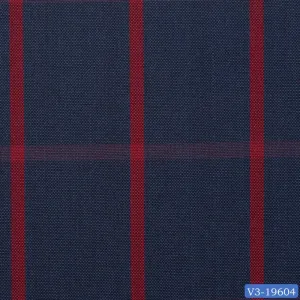Dark Yale with Red Windowpane Suit
