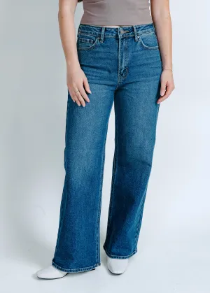 Delaney Straight Leg Denim - Dark Wash