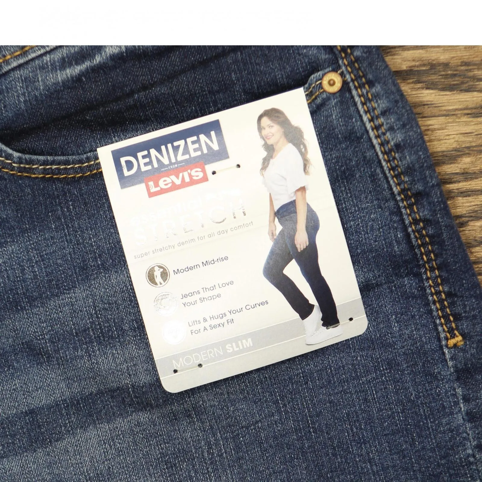 DENIZEN from Levi's Women's Mid-Rise Slim Jeans 286990013