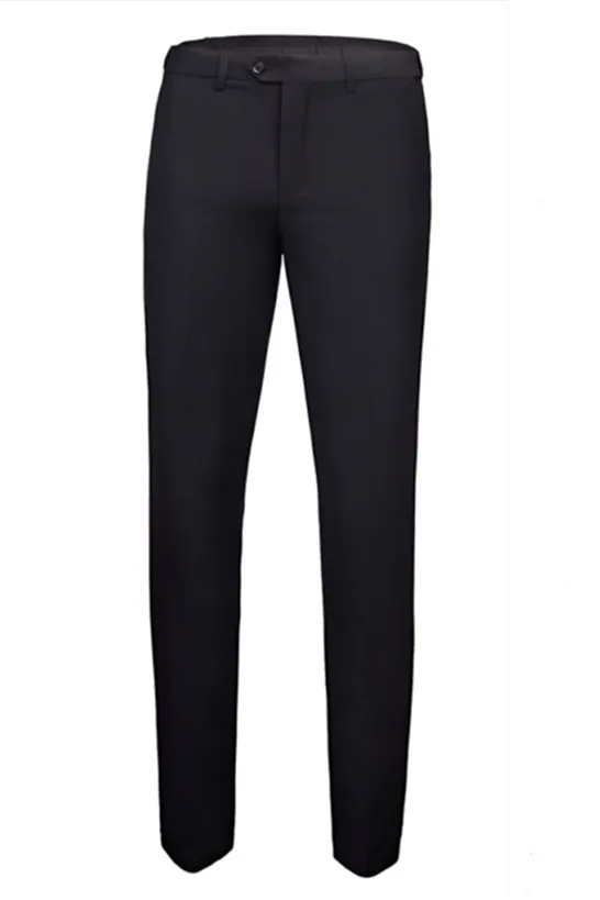 Designer Black Peaked Lapel Slim Fit Men Suits With Adjustable Buckle