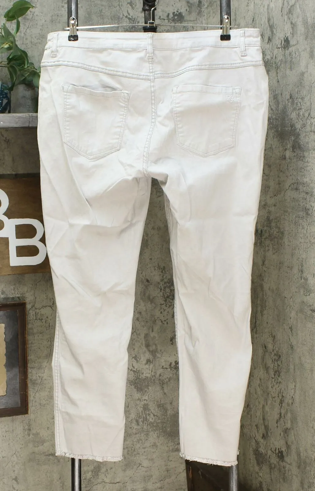 DG2 by Diane Gilman Women's Plus Size Reversible Twill Pull On Skinny Jeans
