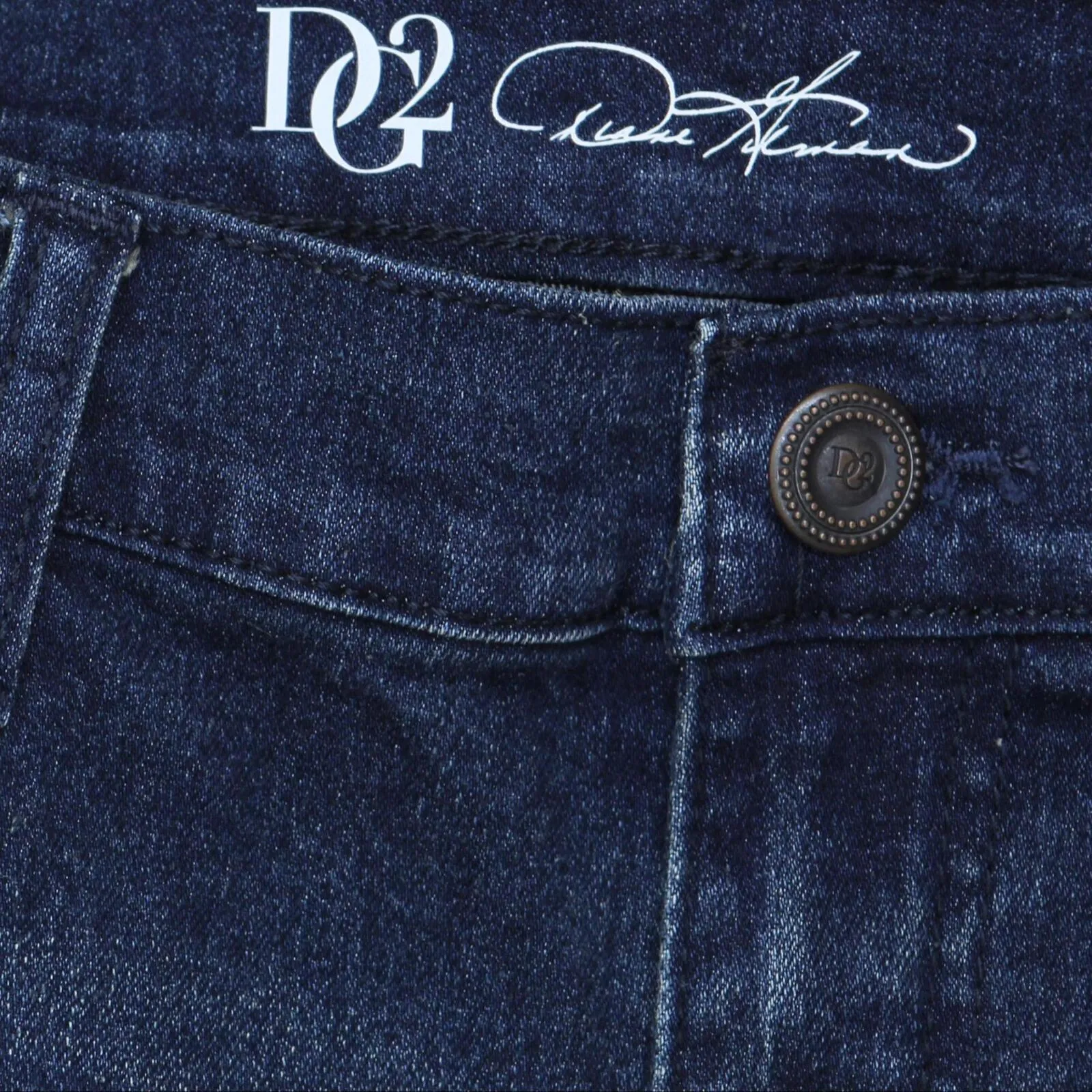 DG2 Womens Capri Straight Leg Jeans 166f33156ae9b1 Dark Blue 16