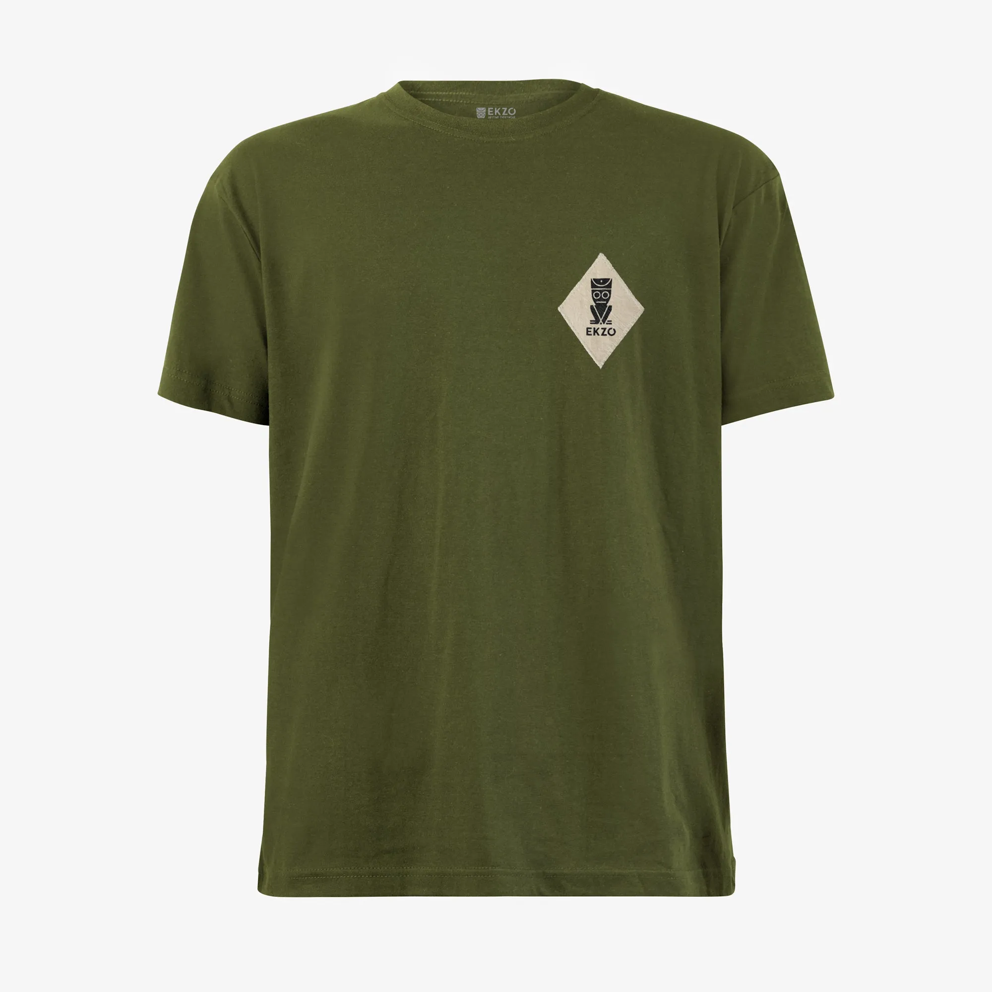 Diamond Patch Tee - Olive
