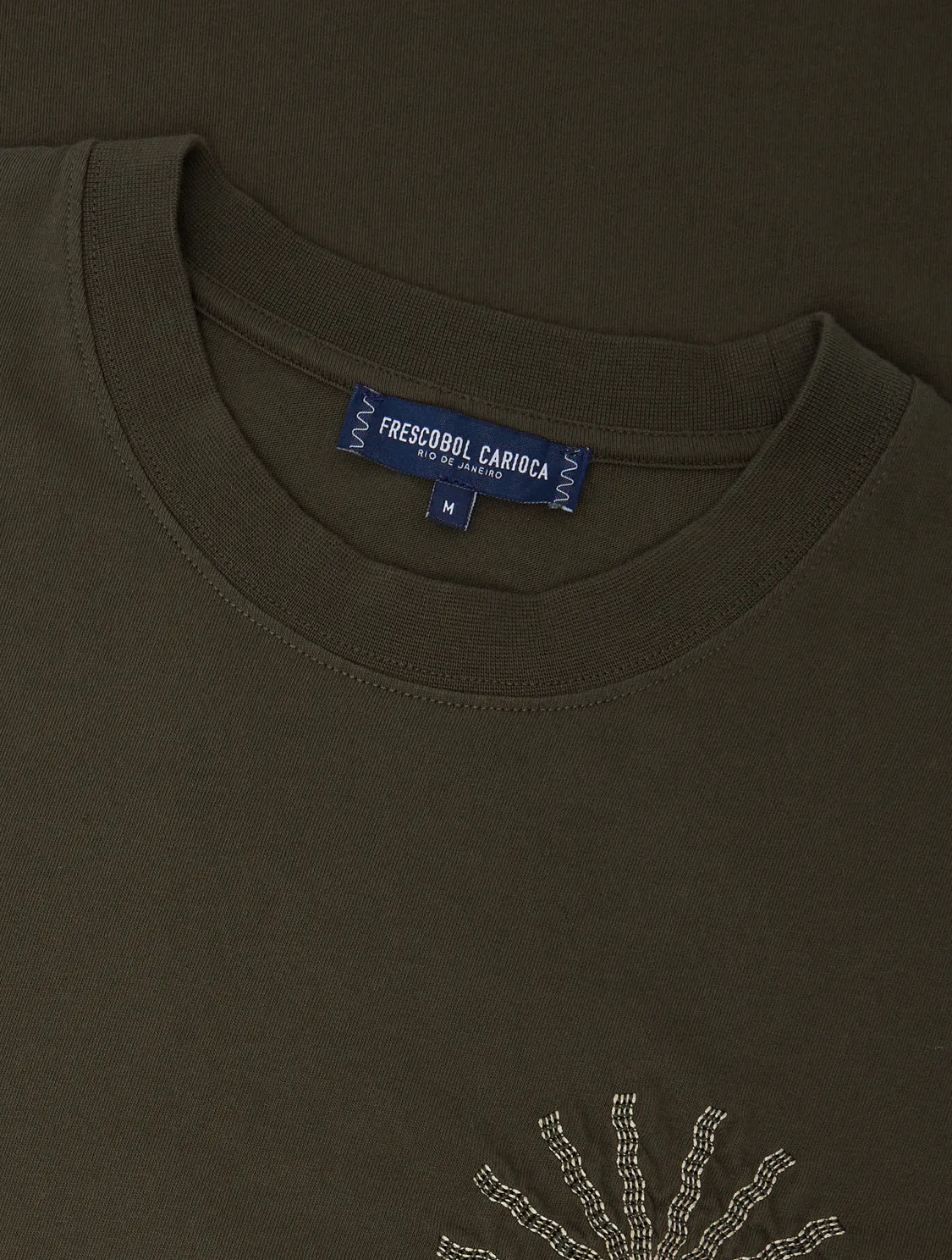 DINIS EMBROIDERED COTTON T-SHIRT