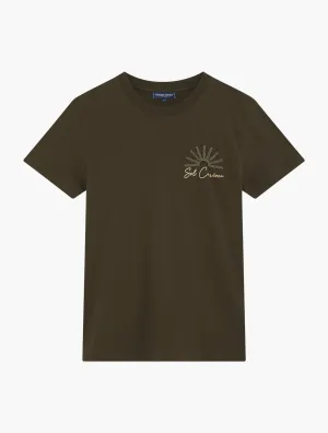 DINIS EMBROIDERED COTTON T-SHIRT
