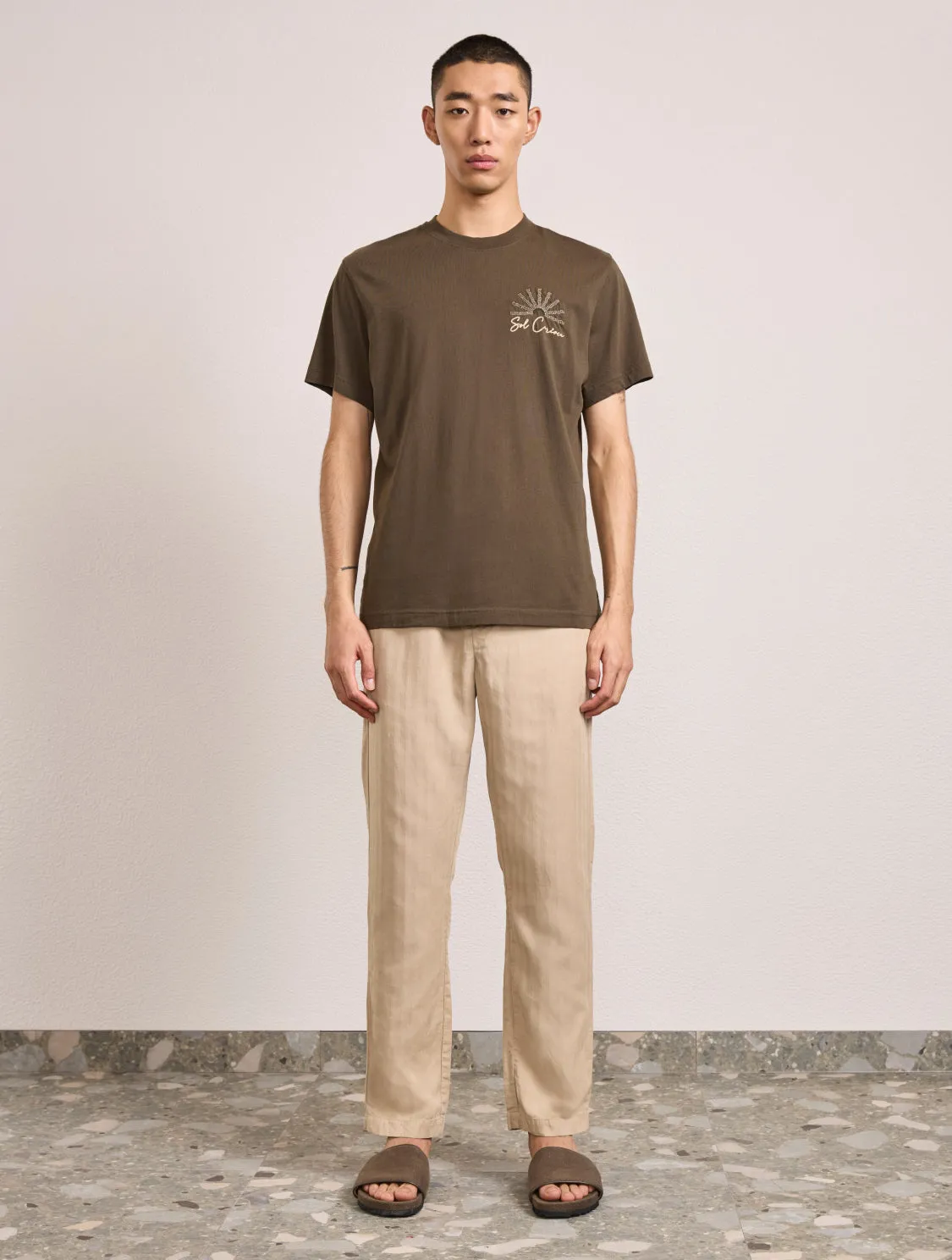DINIS EMBROIDERED COTTON T-SHIRT