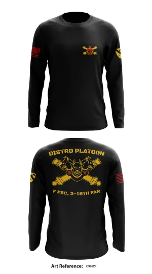 Distro Platoon, F FSC, 3-16th FAR, 2/1 CAV Store 1 Core Men's LS Performance Tee - C99J2f