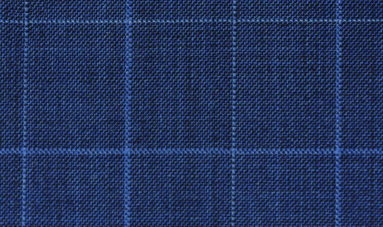 Egyptian Blue with Blue Check Suit