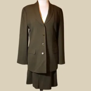 ELLEN TRACEY suit w Ann Taylor silk top -10
