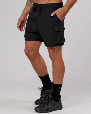 Energy Stretch 6" Performance Cargo Short - Black