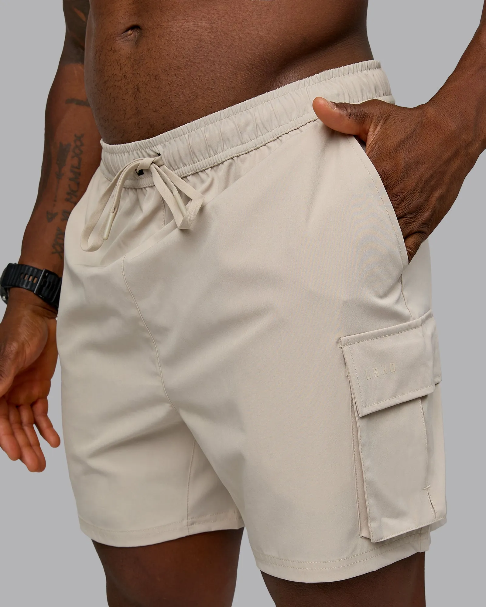 Energy Stretch 6" Performance Cargo Short - Shale Beige