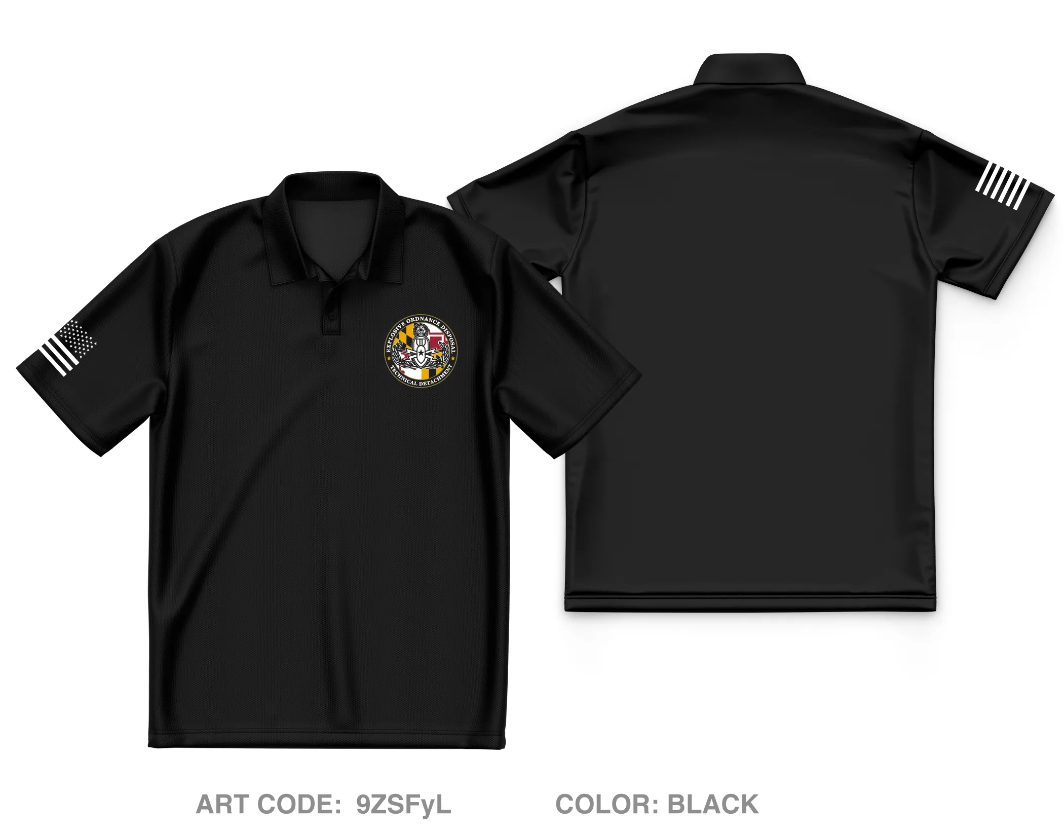 EOD Technology Center Core Men's SS Performance Polo - 9ZSFyL