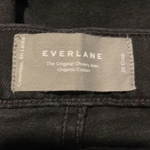 Everlane NWT Original Cheeky Jeans Size 25 Crop in Black
