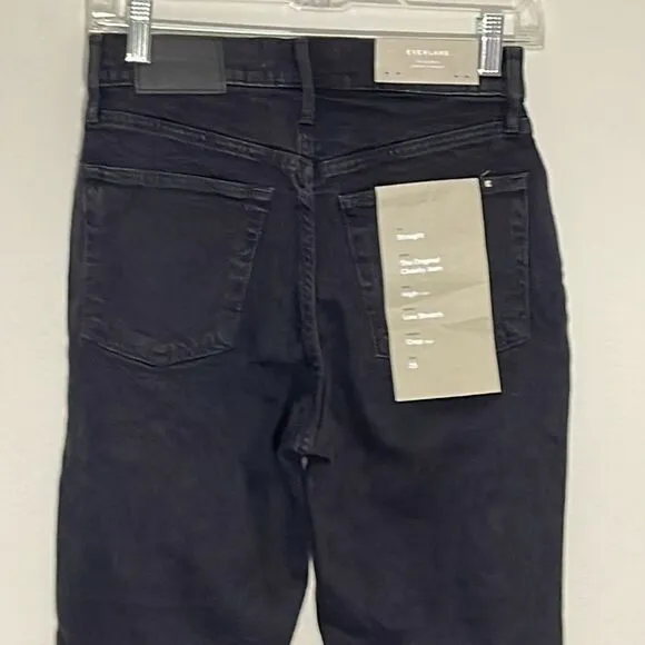 Everlane NWT Original Cheeky Jeans Size 25 Crop in Black