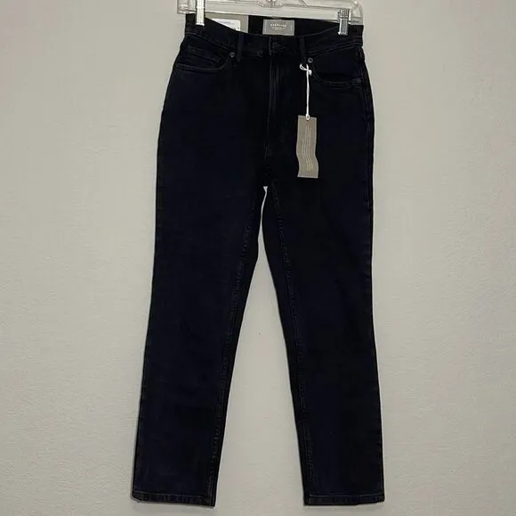 Everlane NWT Original Cheeky Jeans Size 25 Crop in Black