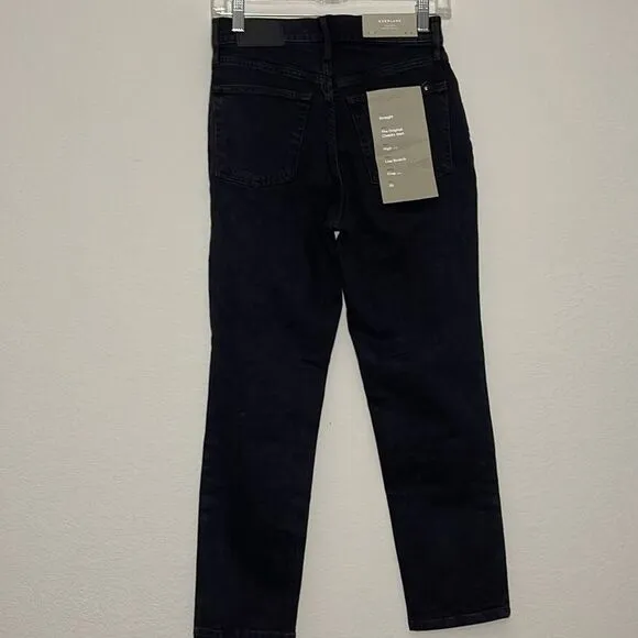 Everlane NWT Original Cheeky Jeans Size 25 Crop in Black