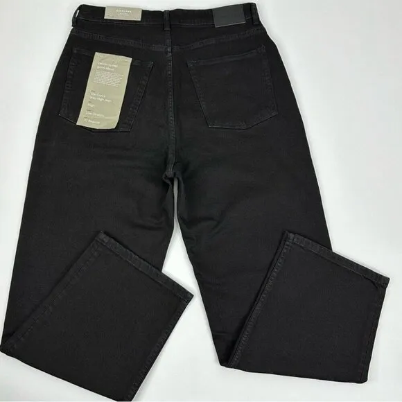 Everlane Women’s NWT Black The Curvy Way-High Minimalist Jean W32/L27.5