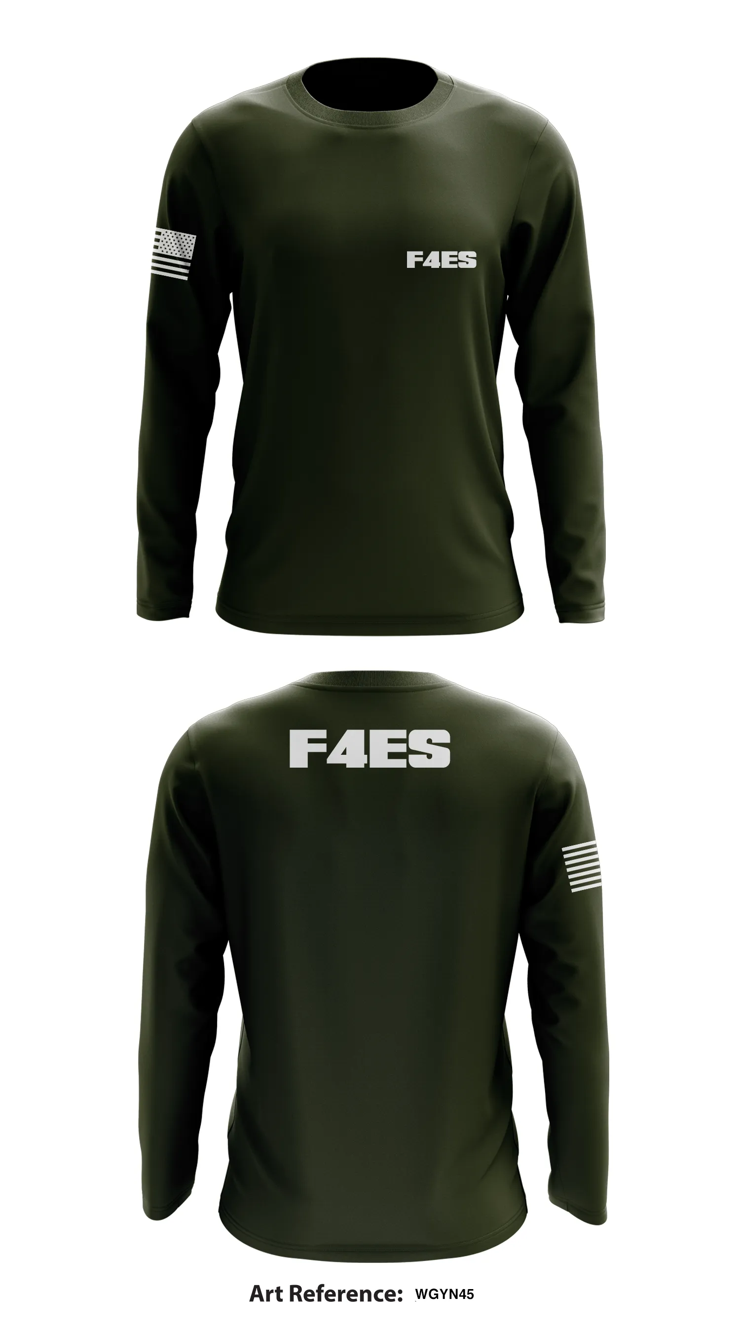 F4ES Store 1 Core Men's LS Performance Tee - WgYn45