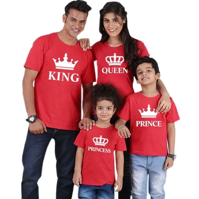 Family Matching King Queen Prince Princess T-shirts