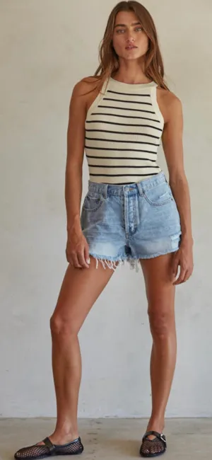 Famous in a Small Town Denim Shorts