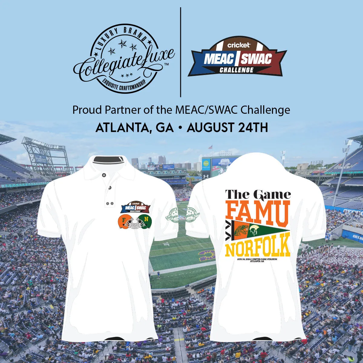 FAMU VS NSU GAME  | The Iconic WHITE DriFit Polo Shirt
