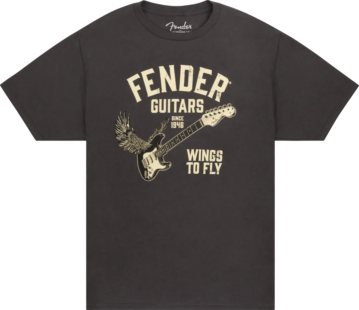 Fender® Wings To Fly T-Shirt, Vintage Black