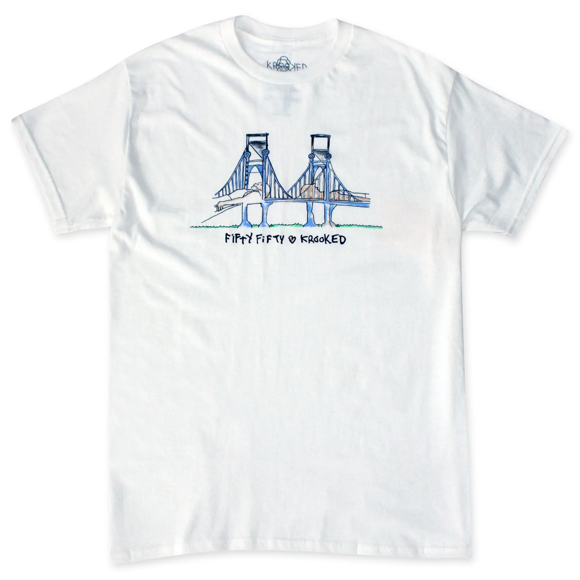 Fifty Fifty X Krooked T-Shirt White