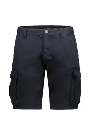 Fitted Cargo Shorts In Navy