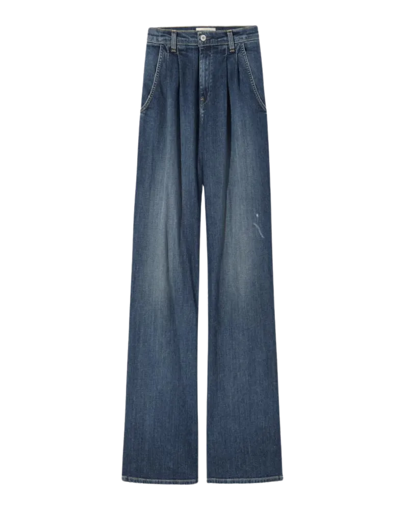 Flora Trouser Jean in Classic Wash