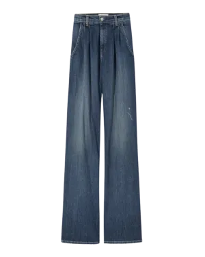 Flora Trouser Jean in Classic Wash