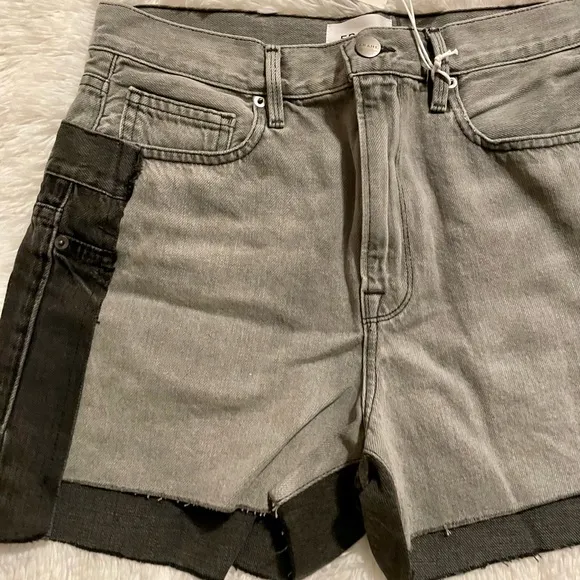 Frame Denim Layered Jean Shorts