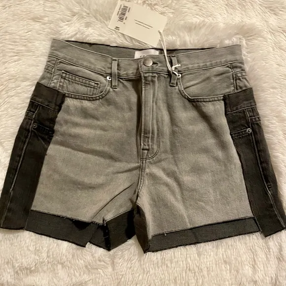 Frame Denim Layered Jean Shorts