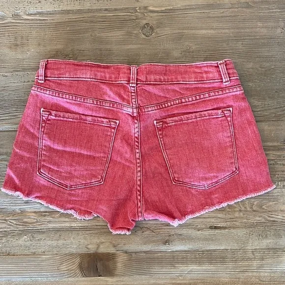 Frame Denim Le Cutoff Shorts, Crimson Shadow size 24
