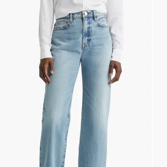 Frame Denim Le Pixie Jane Jean Weston Straight Leg High Waist Sz 28