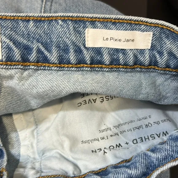 Frame Denim Le Pixie Jane Jean Weston Straight Leg High Waist Sz 28