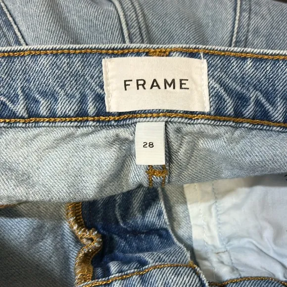 Frame Denim Le Pixie Jane Jean Weston Straight Leg High Waist Sz 28
