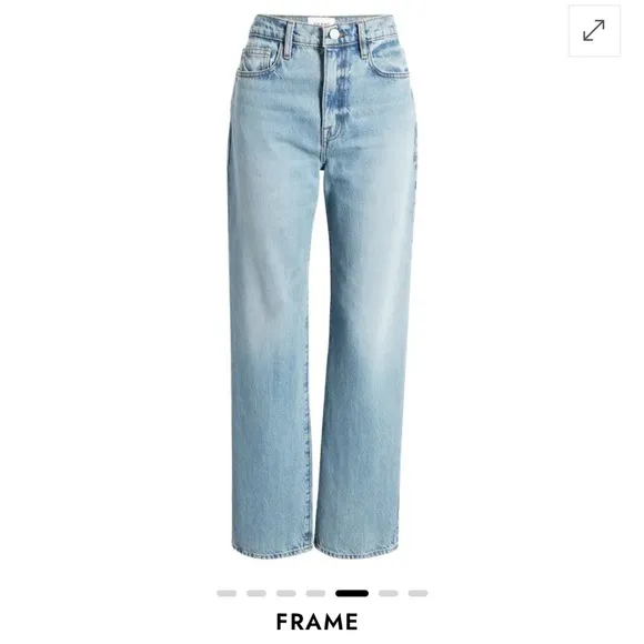 Frame Denim Le Pixie Jane Jean Weston Straight Leg High Waist Sz 28