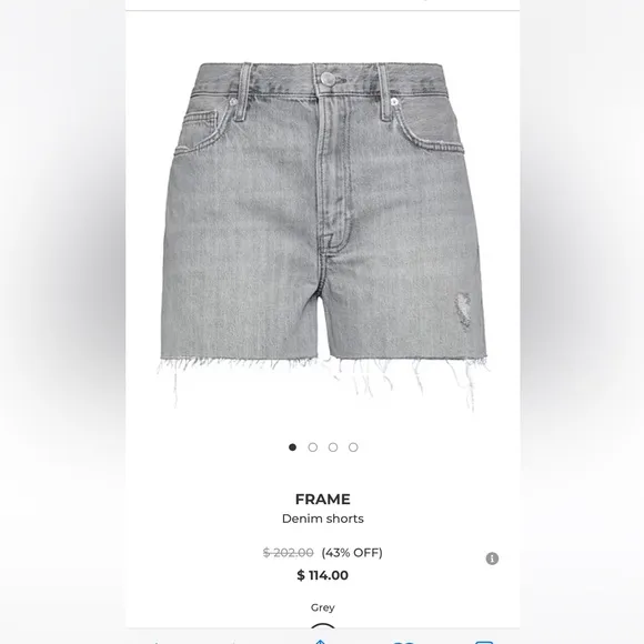 Frame denim shorts