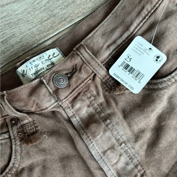 Free People MAKAI CUT OFF DENIM SHORTS size 25