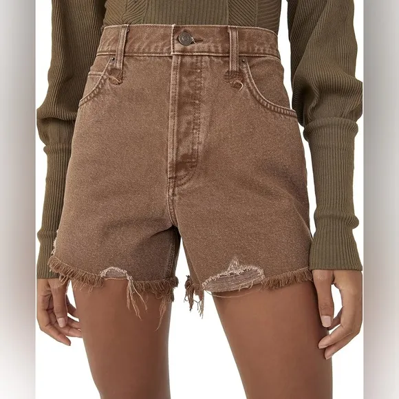Free People MAKAI CUT OFF DENIM SHORTS size 25