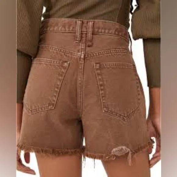 Free People MAKAI CUT OFF DENIM SHORTS size 25