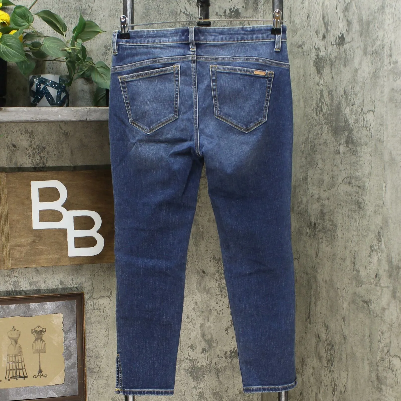 G by Giuliana G-Sculpt Women's Ankle Jeans LA Two Tone Wash 10 Petite